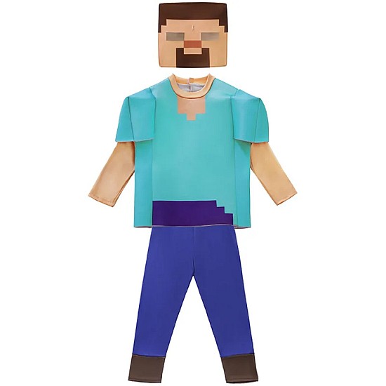 Παιδική Στολή Minecraft Steve 130cm – Alice Party 57323 Παιδική στολή Minecraft