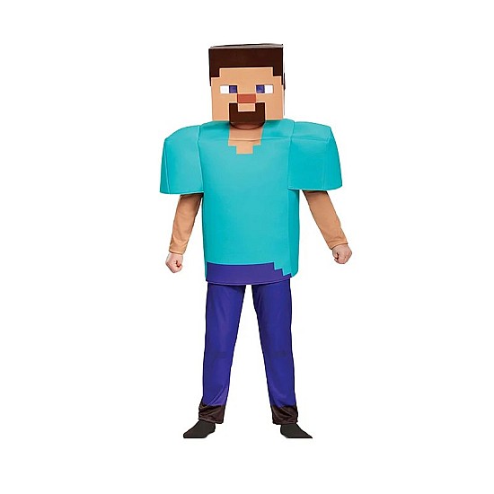 Παιδική Στολή Minecraft Steve 130cm – Alice Party 57323 Παιδική στολή Minecraft