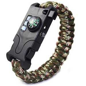 Βραχιόλι Επιβίωσης τύπου Para-Claw Με Laser(Πυξίδα/Laser/Υπέρυθρες/Φλας/Σφυίχτρα) Camo (OEM)
