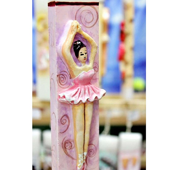 Πασχαλινή λαμπάδα μπαλαρίνα ροζ