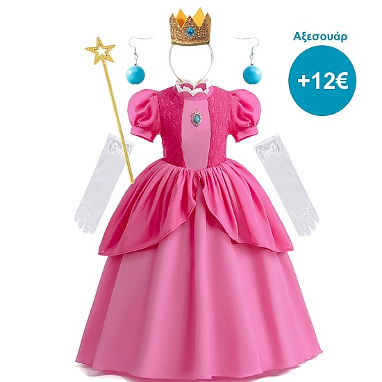 Παιδική Στολή Princess Peach Super Mario (Alice Party 40908)