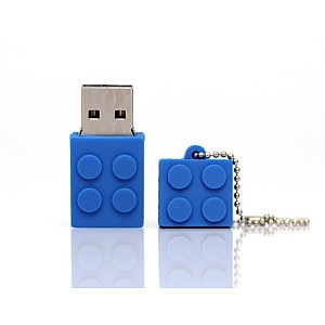 Qianlianjie Lego Brick USB Drive 16GB USB 3.0 (B07F6CB28M) Μπλε