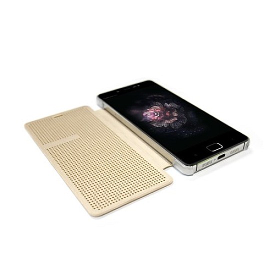 Original Leagoo Elite 1 Flip On Θήκη(Gold)