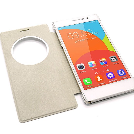 Original Leagoo Elite 2 Flip On Θήκη(Λευκή)