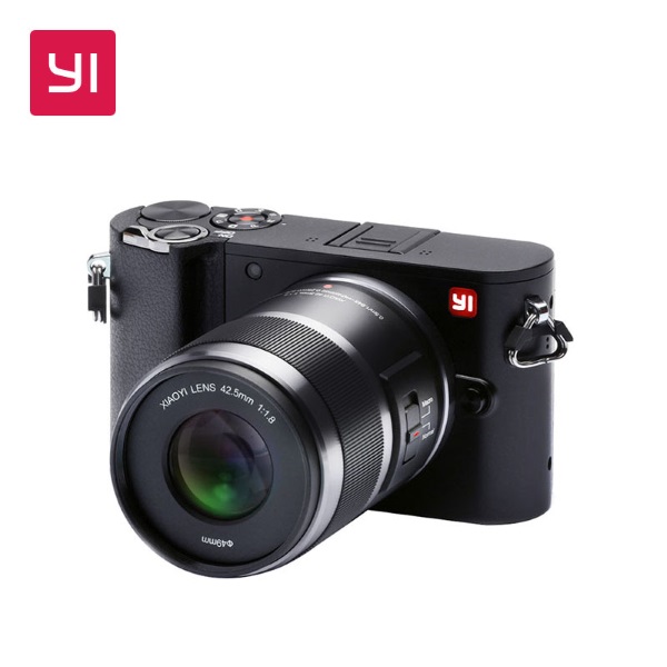 Yi M1 Mirrorless Digital Camera Prime Lens (Storm Black)