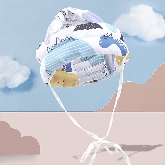 Giggles and Co. Προστατευτικό Κεφαλής Μωρού "White Dinosaurs" Δ18CM (5 έως 24 μηνών) Προστατευτικό κεφαλής μωρού