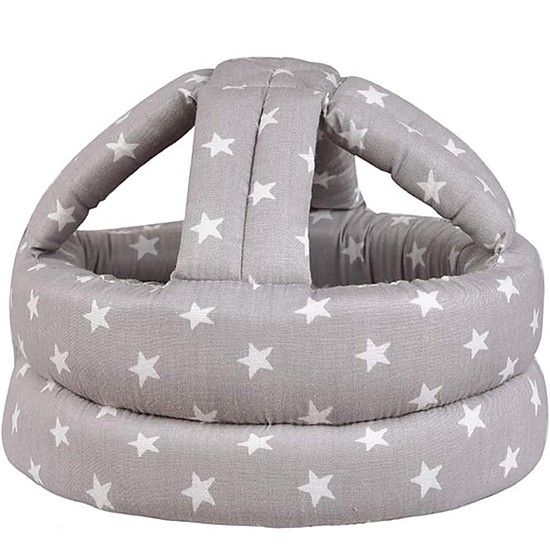 Giggles and Co. Προστατευτικό Κεφαλιού για Μωρό "Grey Star" Δ18CM (5 έως 24 μηνών) Προστατευτικό κράνος μωρού