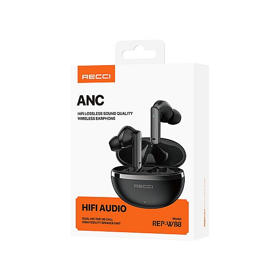 Recci REP-W88 Ασύρματα In-ear Ακουστικά Bluetooth με Θήκη Φόρτισης (Μαύρο) Recci REP-W88 Ασύρματα In-ear Ακουστικά Bluetooth με Θήκη Φόρτισης (Μαύρο)