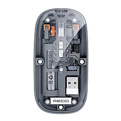 Recci RCS-M01 Ασύρματο Ποντίκι Space Capsule με Διαφανή Σχεδίαση
