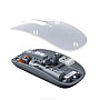Recci RCS-M01 Ασύρματο Ποντίκι Space Capsule με Διαφανή Σχεδίαση