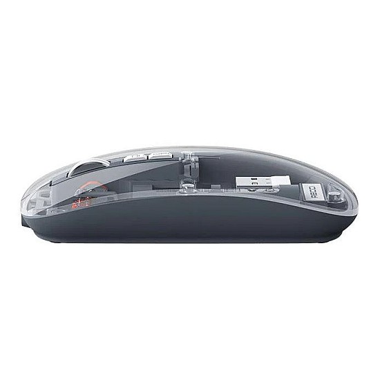 Recci RCS-M01 Ασύρματο Ποντίκι Space Capsule με Διαφανή Σχεδίαση