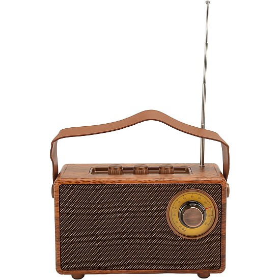 Old Street Audio Retro AS23 Ασύρματο Ηχείο Ξύλινο (5W/Μπαταρία 1500mAh/Bluetooth 5.4/FM Radio/USB/TF/AUX/TWS) Ρετρό Ασύρματο Ηχείο