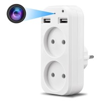 S-Talk C6 - Spy Κρυφή Κάμερα Πρίζα Τοίχου - 1080P Εικόνα Μέσω Ιντερνετ (Android/iOS) (Ανιχν. Κίνησης/Night Vision)