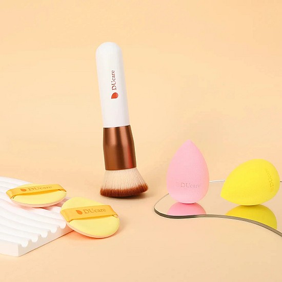 DUcare MZD06-5 Flawless Base Σετ Kabuki Πινέλου & Σφουγγαριών Μακιγιάζ (5τμχ) Σετ Μακιγιάζ