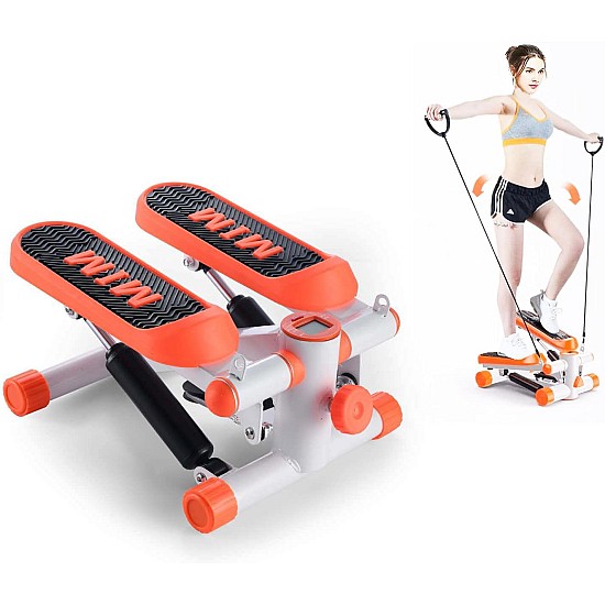 COOWOO CardioRise Stepper με Λάστιχα Εκγύμνασης & Οθόνη COOWOO CardioRise Stepper με Λάστιχα Εκγύμνασης & Οθόνη