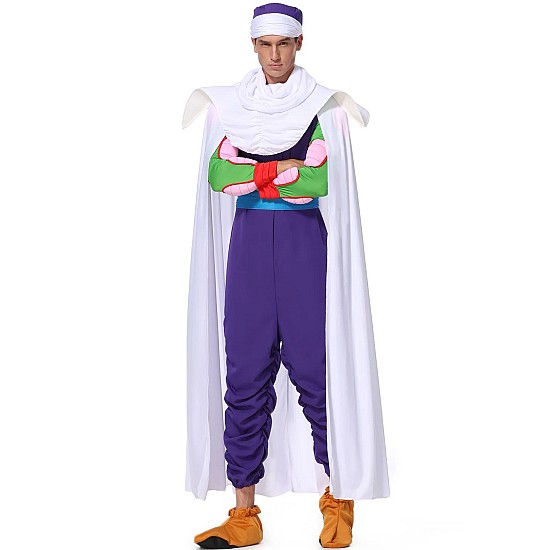 Ανδρική Στολή Dragon Ball Piccolo (Alice Party 19861) (Μανδύας, Ολόσωμη Φόρμα, Καπέλο, Κασκόλ, Γκέτες) Αποκριάτικη Στολή Dragon Ball