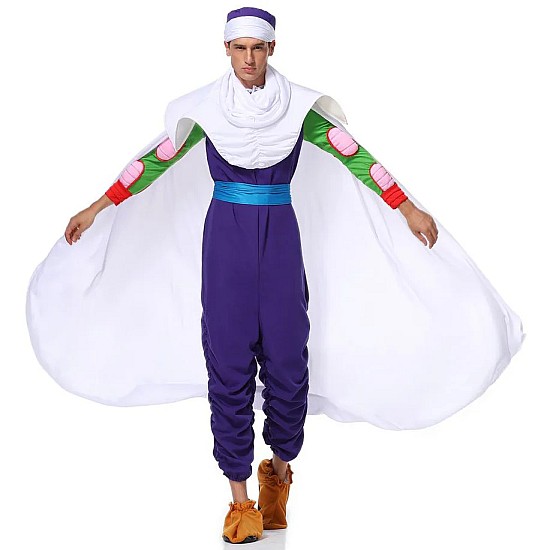 Ανδρική Στολή Dragon Ball Piccolo (Alice Party 19861) (Μανδύας, Ολόσωμη Φόρμα, Καπέλο, Κασκόλ, Γκέτες) Αποκριάτικη Στολή Dragon Ball