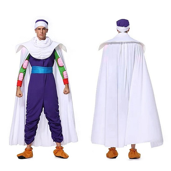 Ανδρική Στολή Dragon Ball Piccolo (Alice Party 19861) (Μανδύας, Ολόσωμη Φόρμα, Καπέλο, Κασκόλ, Γκέτες) Αποκριάτικη Στολή Dragon Ball