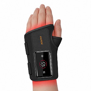 iKeepFit WB01 Θερμαινόμενη Συσκευή Μασάζ Καρπού για Τενοντίτιδα & Καρπιαίο Σωλήνα (9 Modes/Graphene Heat/3000mAh) - Αριστερό