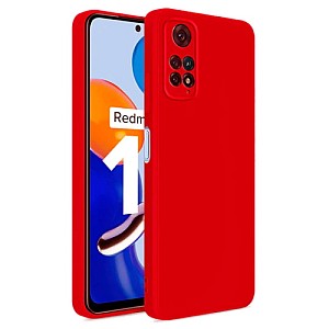 Tech-Protect Θήκη Σιλικόνης Icon - Xiaomi Redmi Note 11 / 11S - Red (3662427641364) 