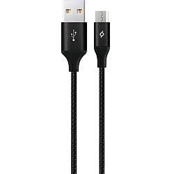 TTEC AlumiCable™ XL Καλώδιο Φόρτισης/Συγχρονισμού Micro USB (Black)