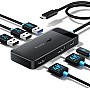 Lemorele TC122 USB-C Hub 6 σε 1 Docking Station με Dual HDMI 4K, 3x USB, PD 100W – Dual Monitor για Laptop / MacBook / Surface Lemorele TC122 USB-C Hub 6 σε 1 Docking Station με Dual HDMI 4K, 3x USB, PD 100W – Dual Monitor για Laptop / MacBook / Surface