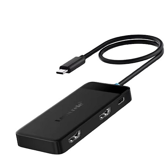 Lemorele TC122 USB-C Hub 6 σε 1 Docking Station με Dual HDMI 4K, 3x USB, PD 100W – Dual Monitor για Laptop / MacBook / Surface Type-C hub με dual HDMI για διπλή οθόνη