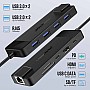 Lemorele TC93 USB-C Hub 10-σε-1 Multiport Adapter με HDMI 4K, PD 100W, Gigabit Ethernet, SD/TF & 5x USB για Laptop / MacBook / Switch Lemorele TC93 USB-C Hub 10-σε-1 Multiport Adapter με HDMI 4K, PD 100W, Gigabit Ethernet, SD/TF & 5x USB για Laptop / MacBook / Switch
