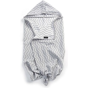 KipKep Blenker Βαμβακερή Πετσέτα Μπάνιου με Κουκούλα 100X70 – Υδρόφιλη Έξτρα Απορροφητική (Silver Grey)