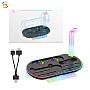 Βάση Φόρτισης Switch 2 Multifunctional με Ψύξη, RGB & Φόρτιση 4 Χειριστηρίων JYS NS2322 Μαύρη