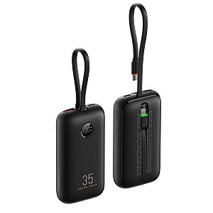 VEGER K1 Powerbank 10.000mAh 35W PD με Ψηφιακή Οθόνη (Μαύρο)