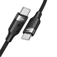 Veger CC02 Braided Cable USB-C to USB-C 100W Black 1.5m