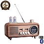 Old Street Audio AS32 Vintage Bluetooth Ηχείο Ξύλινο (7W/Μπαταρία 1800mAh/Bluetooth 5.4/FM Radio/USB/TF/AUX/TWS)