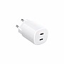 Xiaomi Φορτιστής με 2xUSB-C 45W Power Delivery Λευκός (BHR087OEU)