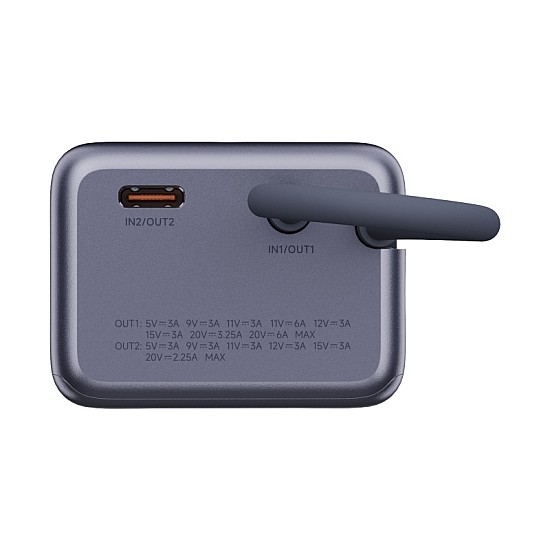Xiaomi Power Bank 10000mAh 165W με Ενσωματωμένο Καλώδιο USB-C και Έξοδο USB-A (Γκρι) Xiaomi Power Bank με καλώδιο