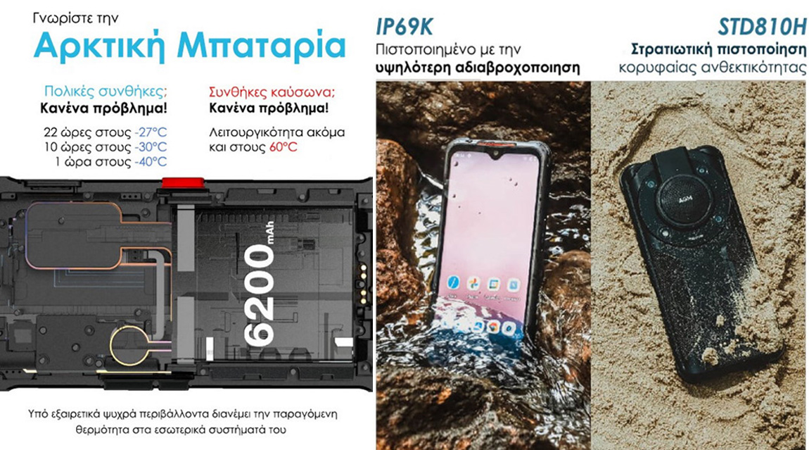 AGM Glory G1 Pro 5G εξαιρετικά υψηλών αντοχών