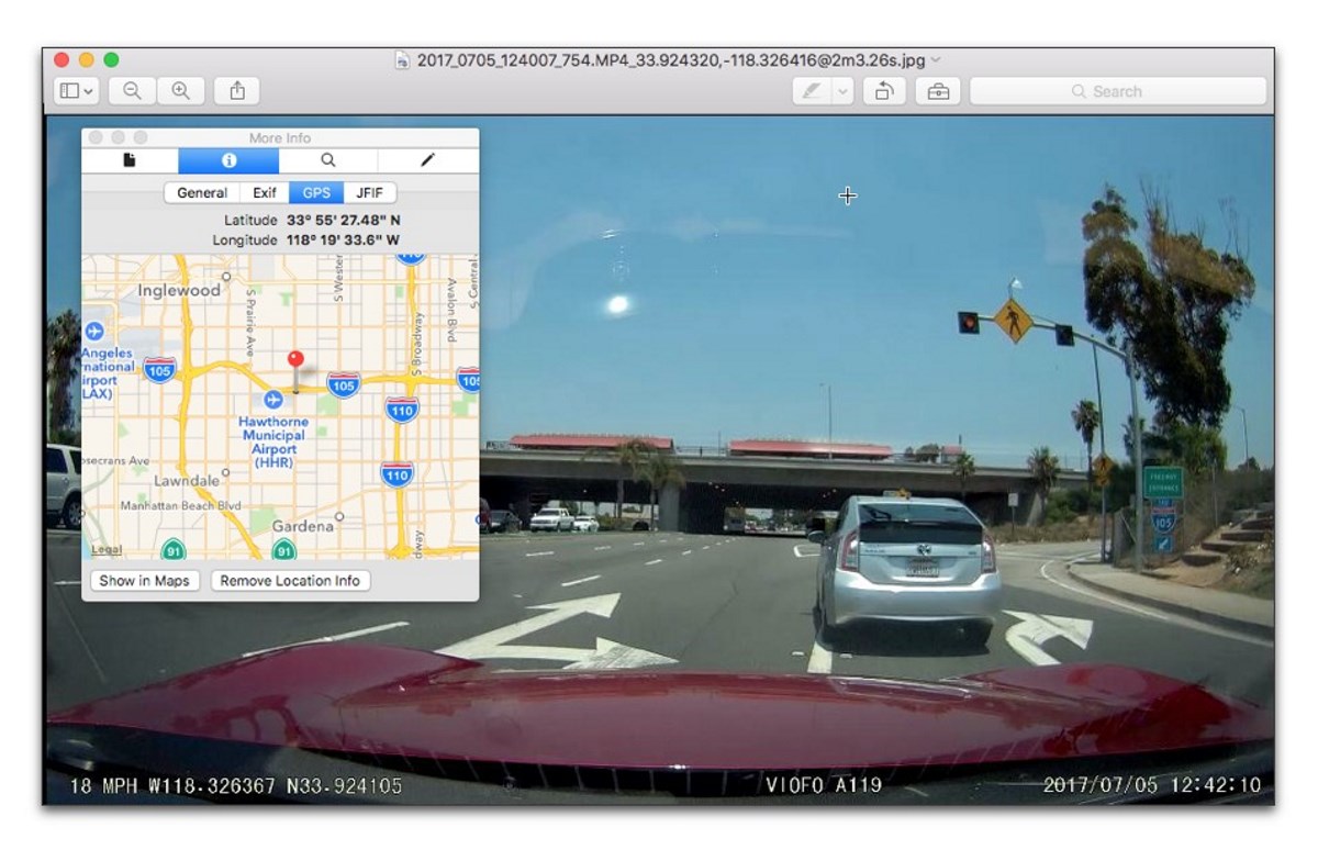 Κάμερα Αυτοκινήτου με GPS
