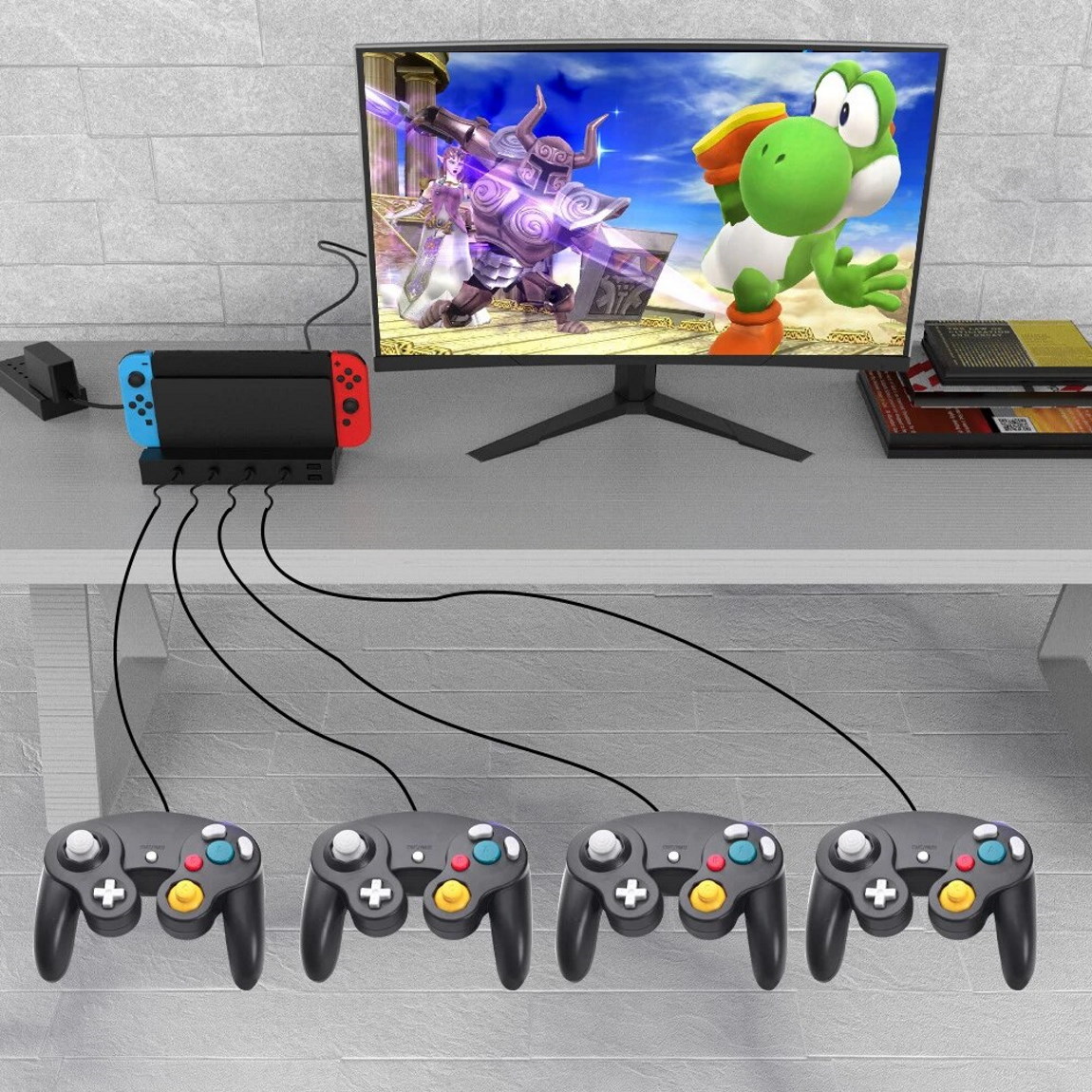 JYS Nintendo Switch Hub για Pro controllers και χειριστήρια Gamecube