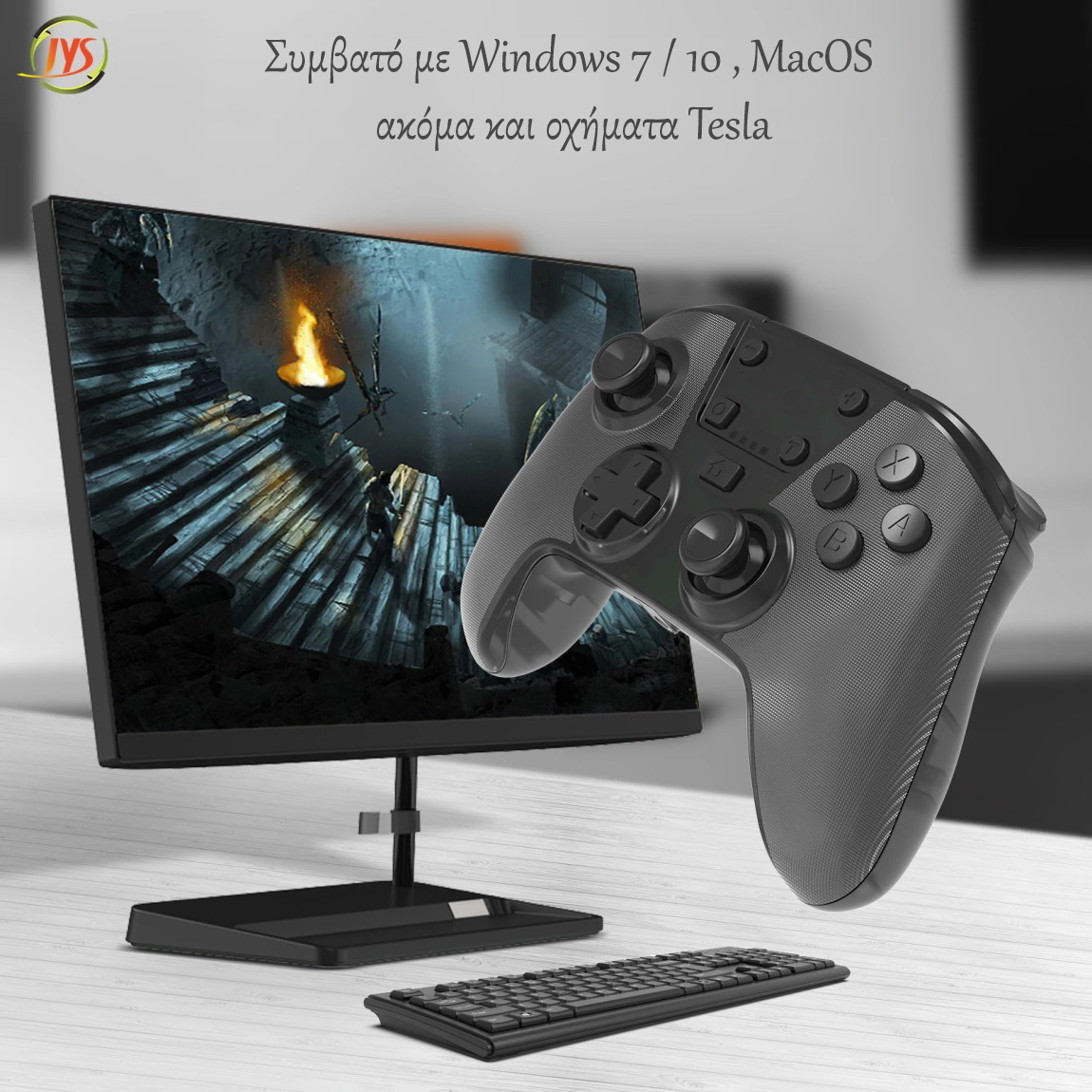 JYS NS227 Ασύρματο Gamepad Bluetooth για Windows και MacOs