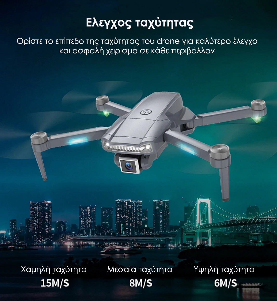 ToySky S179 4K Drone με έλεγχο ταχύτητας