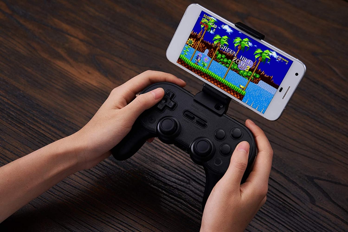 8Bitdo Smartphone Clip SN30 Pro+ Black - RET00174