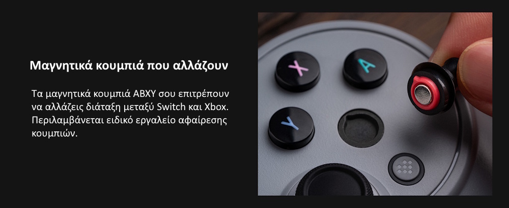 8BitDo Pro 3 – Swappable Magnetic ABXY