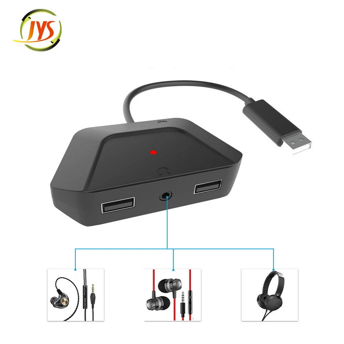 αντάπτορας για ποντίκι και πληκτρολόγιο JYS NS200 με υποδοχή ακουστικών