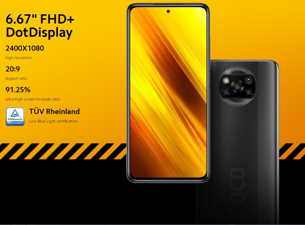 Poco X3 οθόνη 6.67"