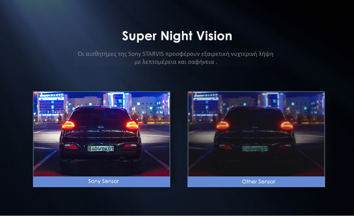 Viofo A139 2CH dipli kamera autokinitou gps 2K mprosta 1440P super night vision