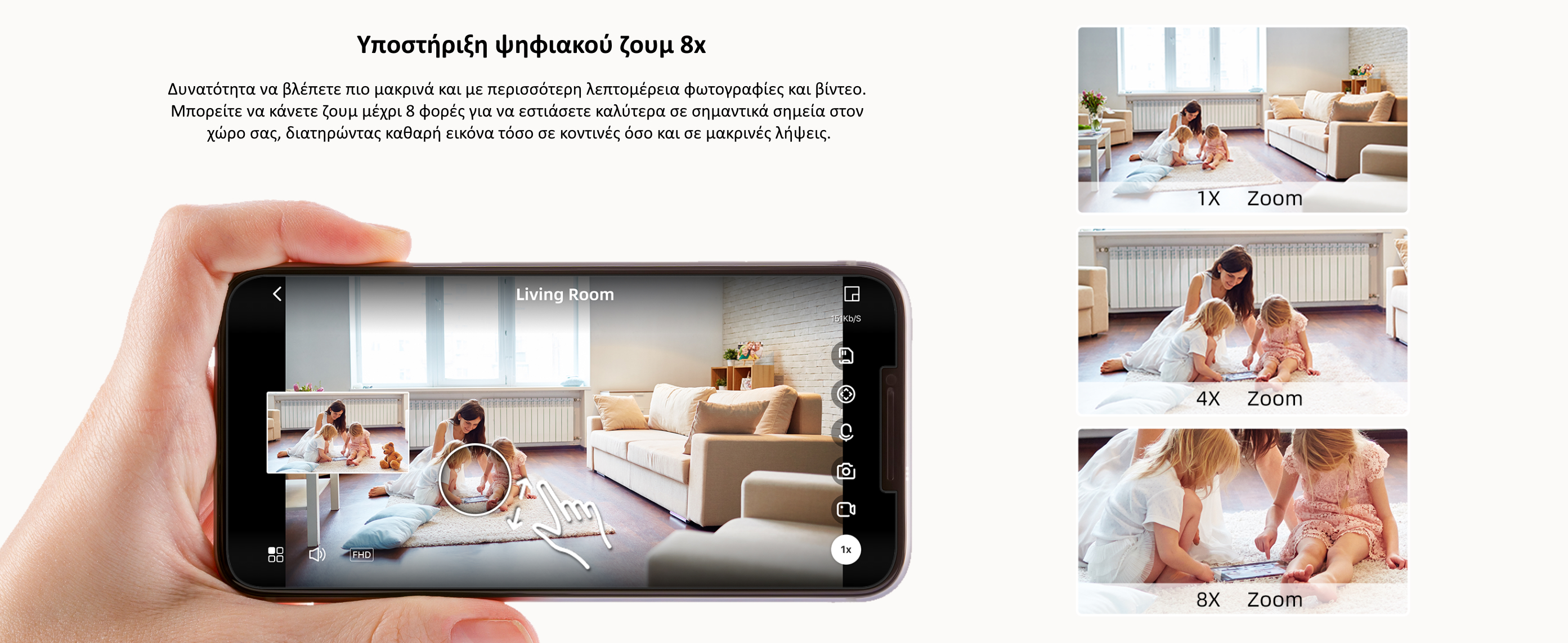 Virtavo EggSentry Διπλή Κάμερα Παρακολούθησης WiFi - Zoom x8