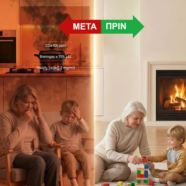 Αυτόνομος ανιχνευτής CO και αερίου