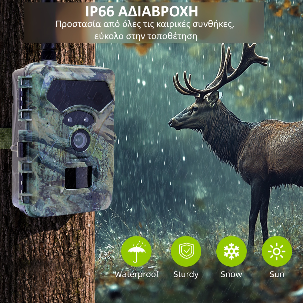 ασύρματη κάμερα με κάρτα sim και ηλιακό πάνελ