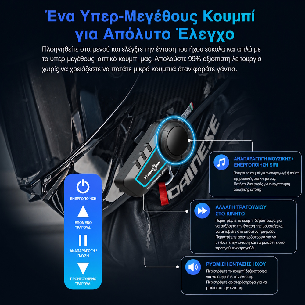 Ενδοεπικοινωνία μηχανής για 2 χρήστες 
