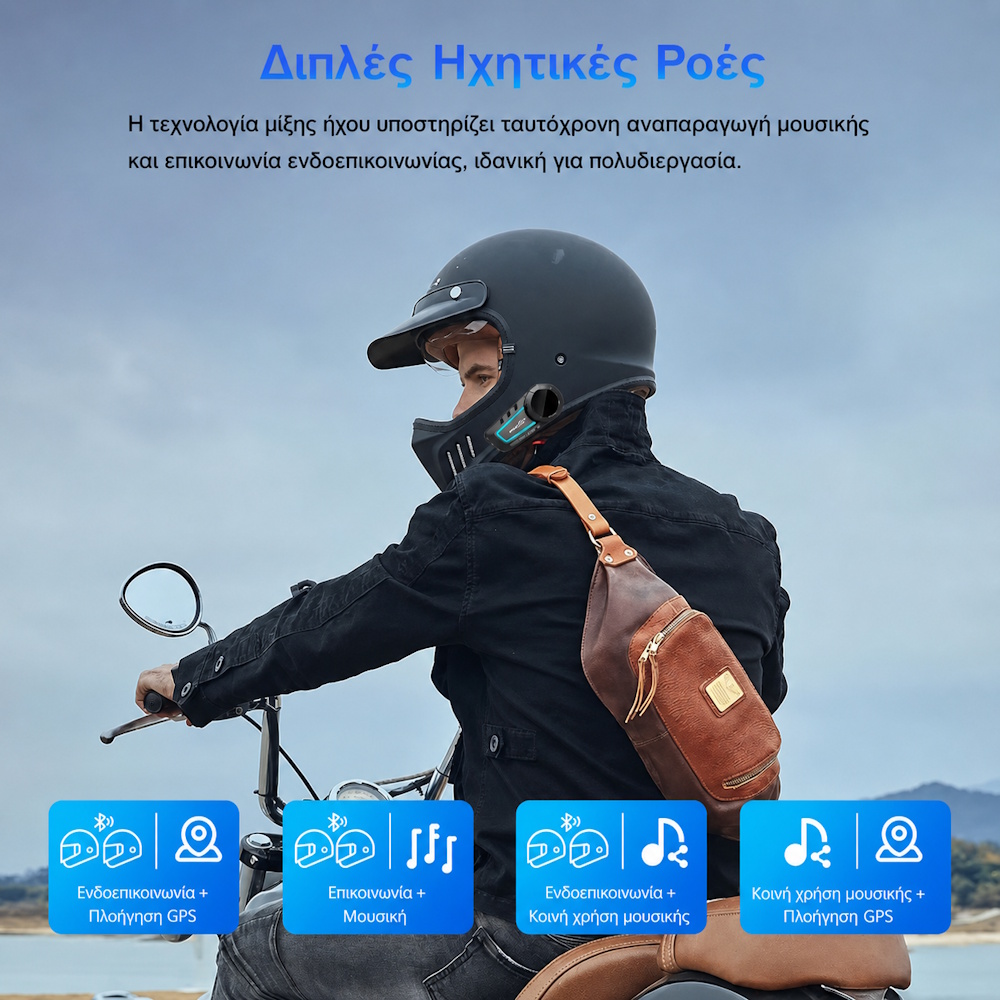 Ενδοεπικοινωνία μηχανής για 2 χρήστες 